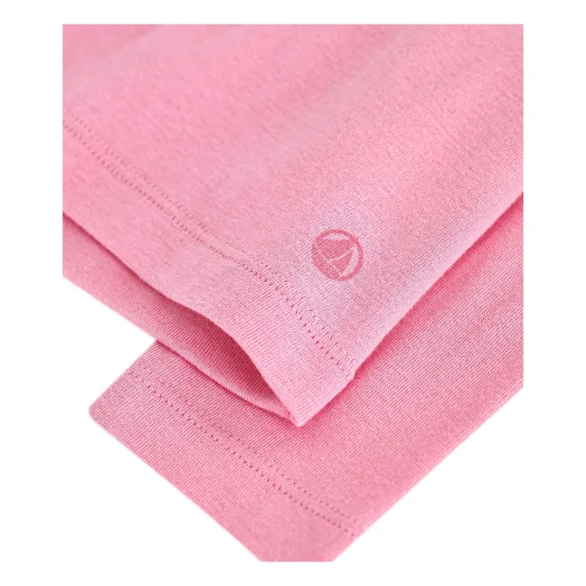 Organic cotton ruffled collar T-shirt | Pink