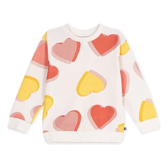 Sweat Cœurs | Blanc