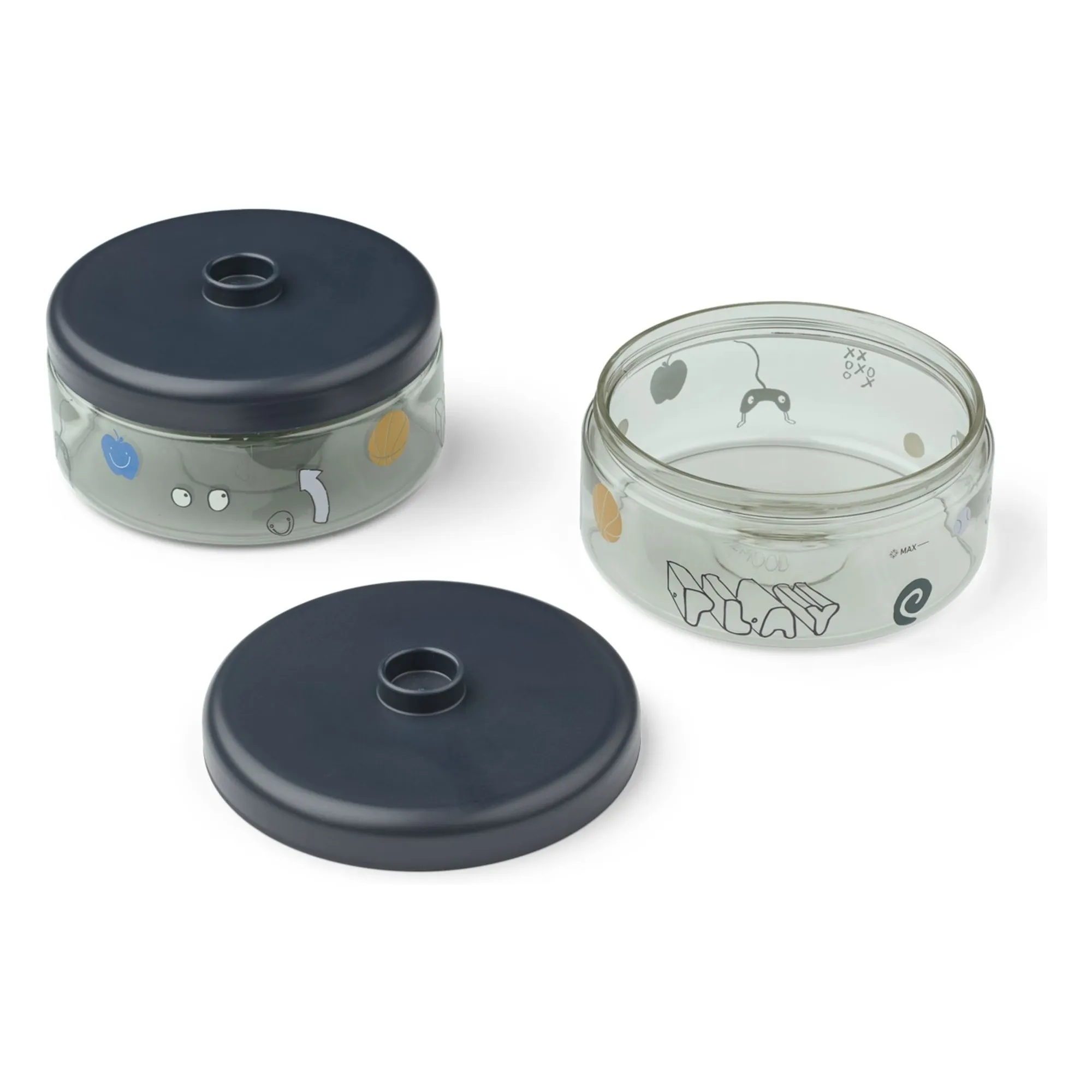 Boites repas en tritan Dominique - Set de 2 | Play/Dusty Peppermint- Image produit n°0