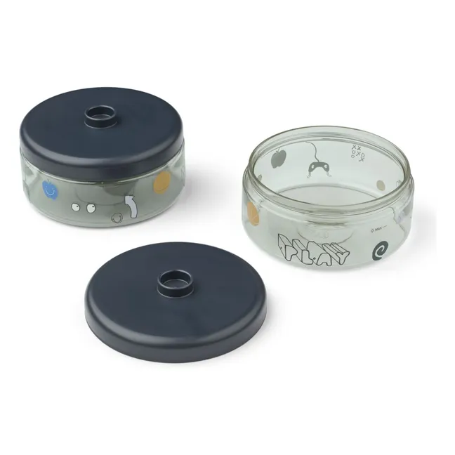 Boites repas en tritan Dominique - Set de 2 | Play/Dusty Peppermint
