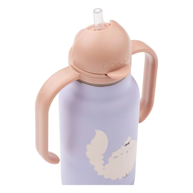 Botella de acero inoxidable Kimmie - 250 ml | Cat/Warm lilac