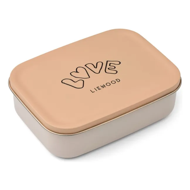 Lunch-box en inox Nina | Love/Pale tuscany