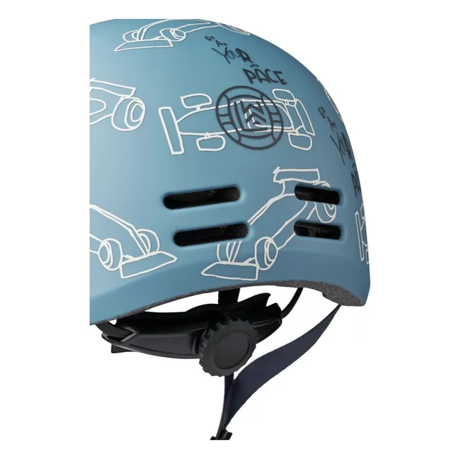 Milly Bike Helmet | Race cars/Beach blue