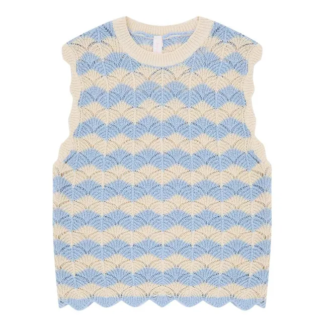Top Maille Aster | Bleu