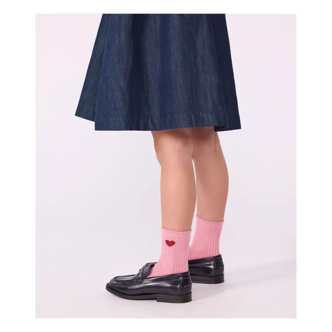 Chaussettes Cœur | Rose