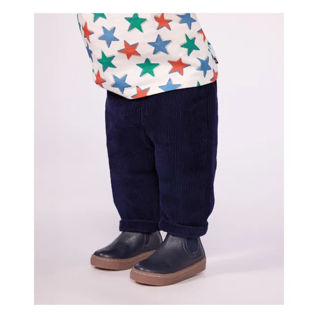 Pantalon Molleton Coton Bio | Bleu nuit
