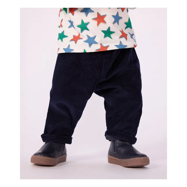 Pantalon Molleton Coton Bio | Bleu nuit
