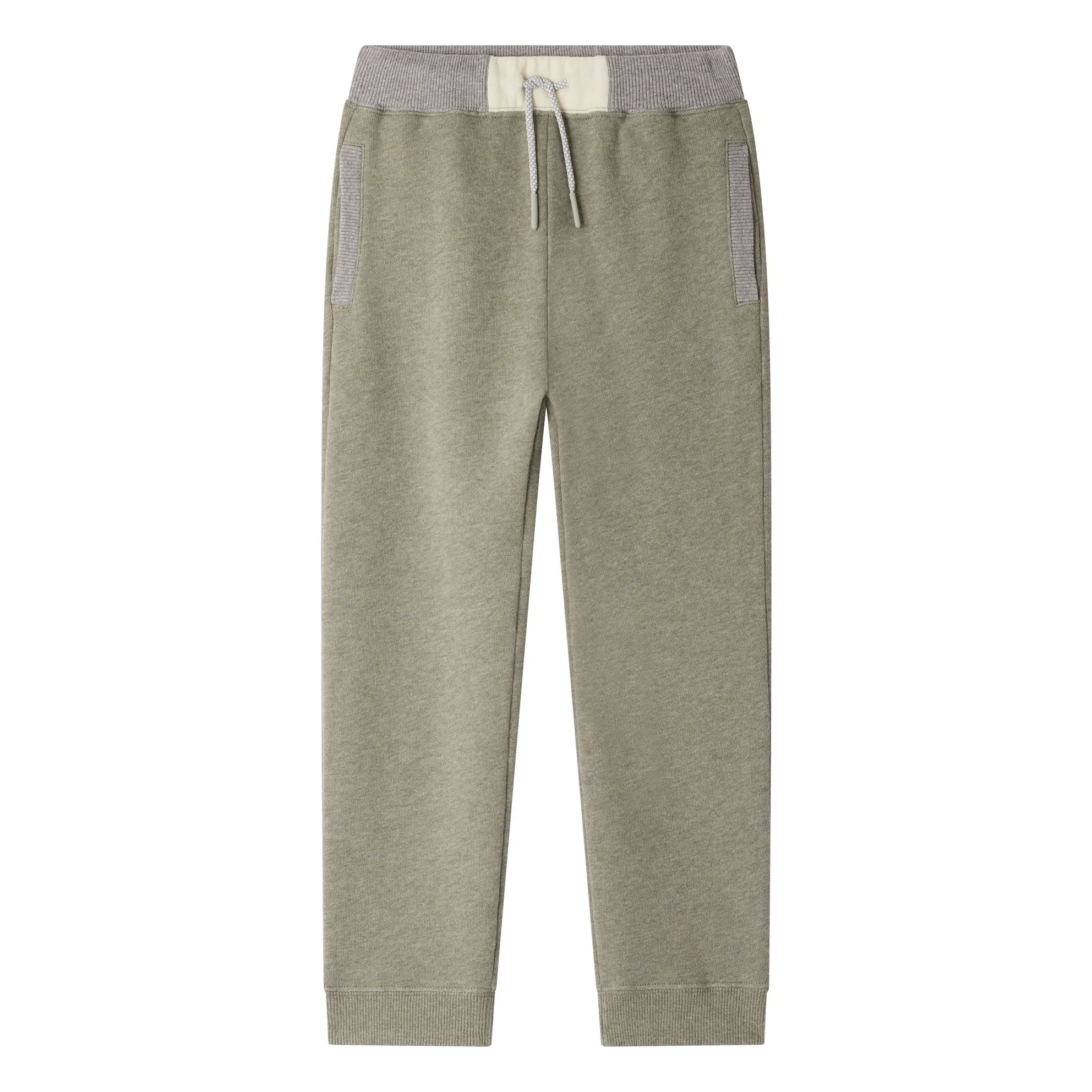 Bonpoint Khaki Marcio Organic Cotton Chiné Jogger