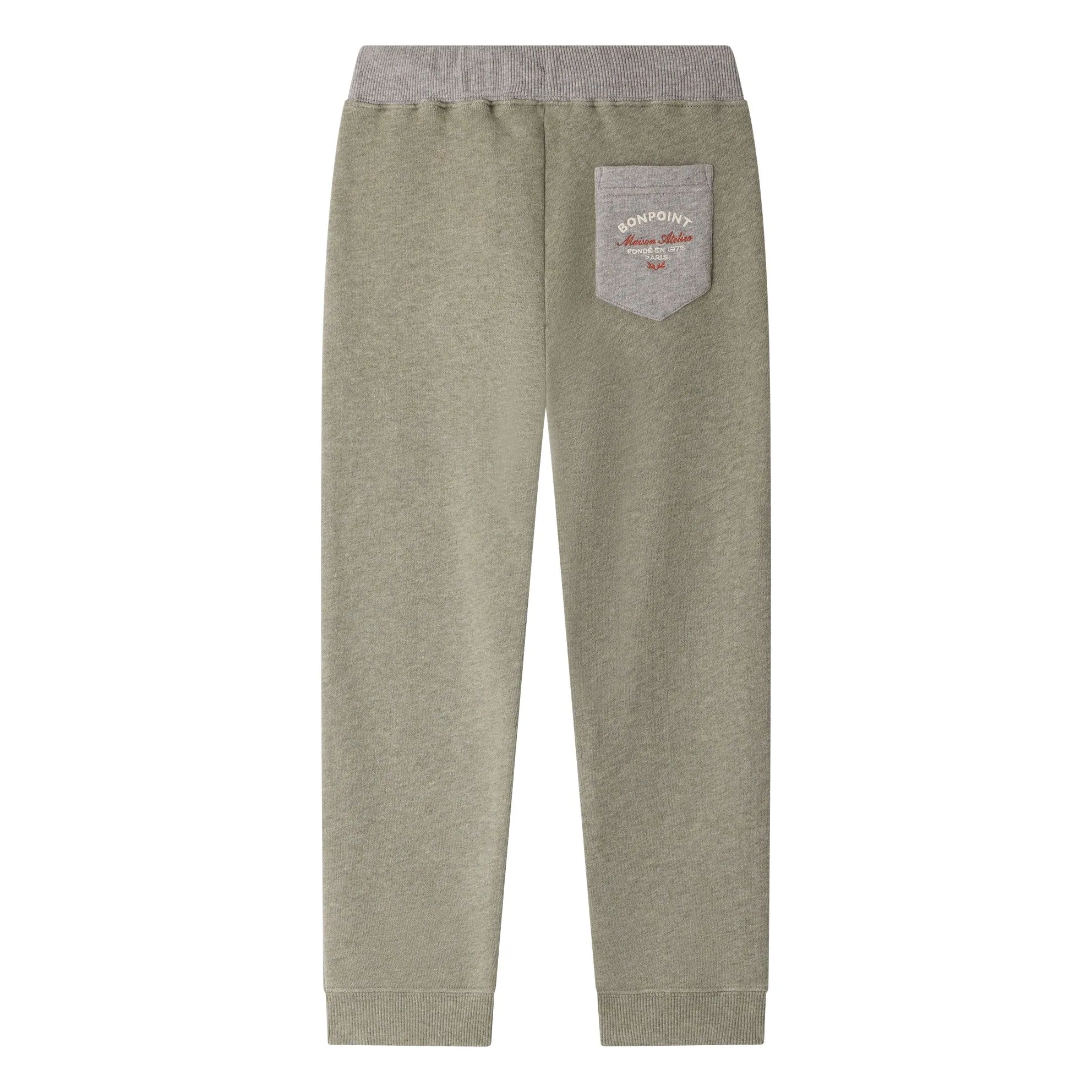 Jogger Chiné Marcio Coton Bio | Kaki- Image produit n°2