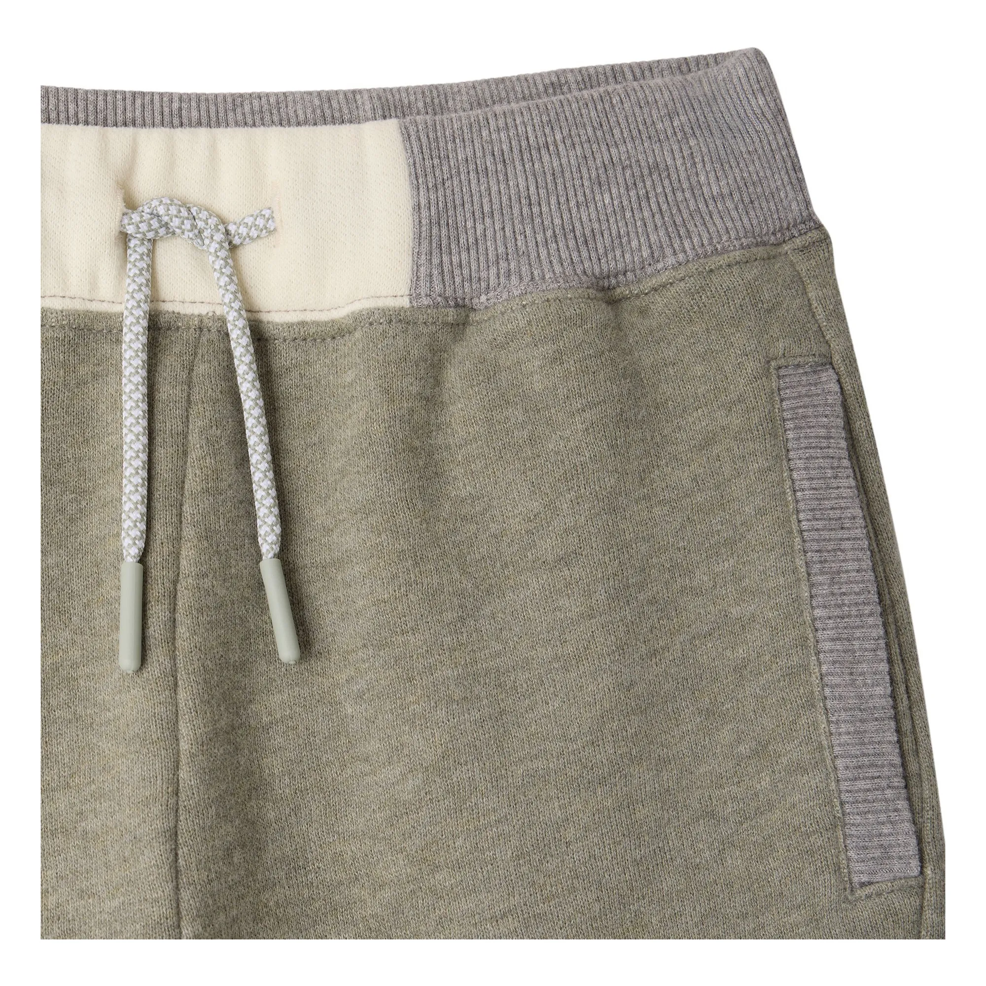 Jogger Chiné Marcio Coton Bio | Kaki- Image produit n°1