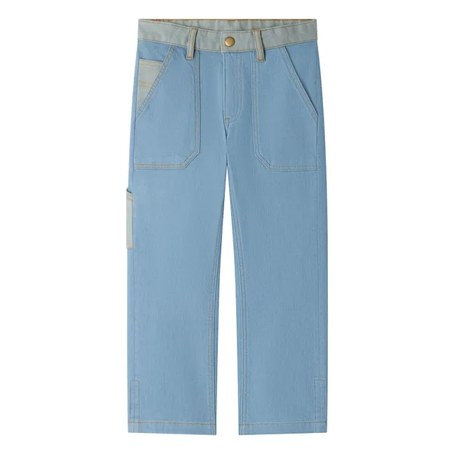 Gael organic cotton pants | Light Blue