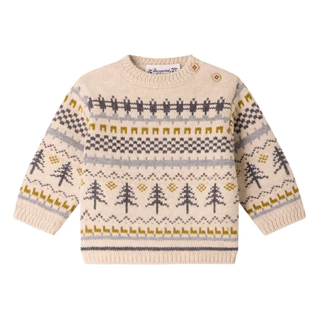 Pull Chiné Dalmire Jacquard Hivernal Laine | Ficelle