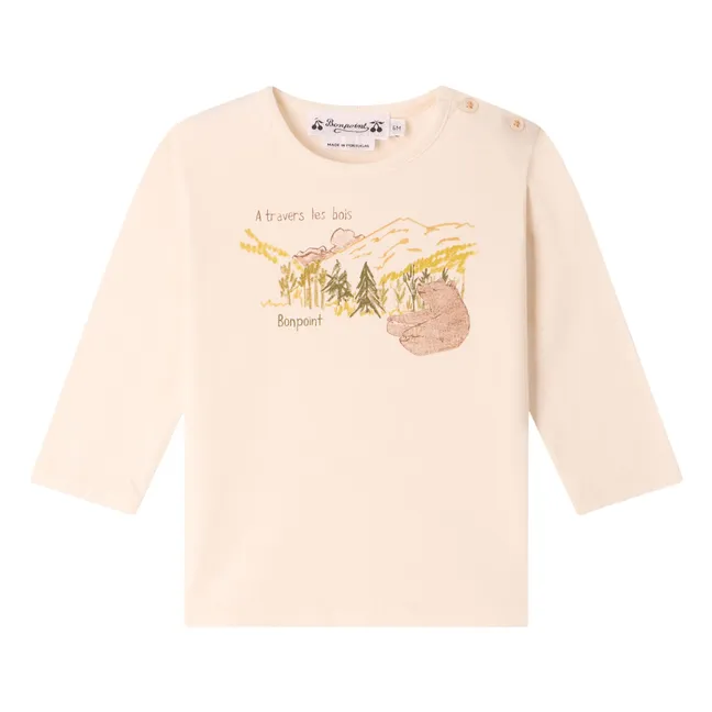 T-shirt Tahsin Coton Bio | Ecru