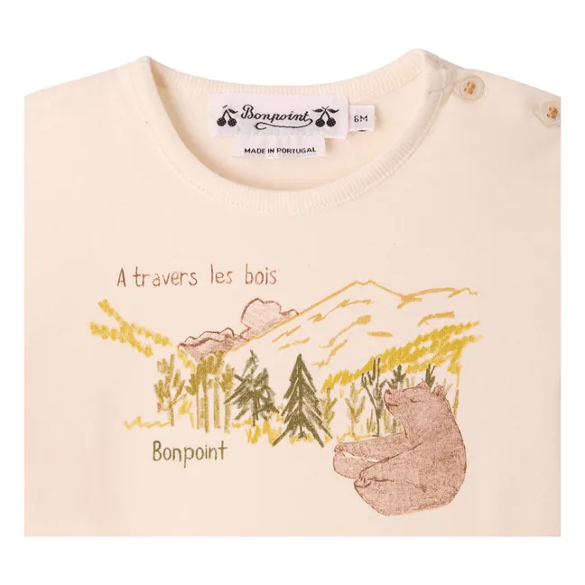 T-shirt Tahsin Coton Bio | Ecru
