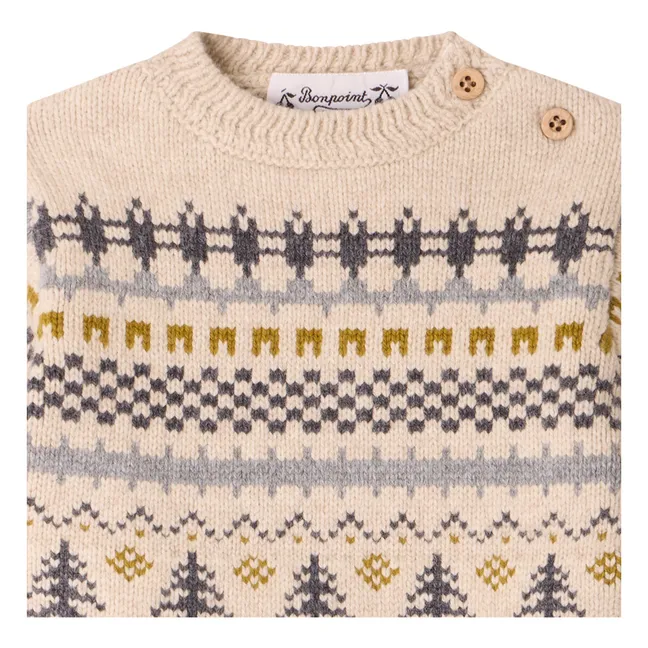 Pull Chiné Dalmire Jacquard Hivernal Laine | Ficelle