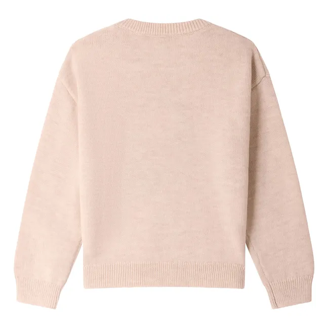 Tahini Wool Paint Sweater | Beige