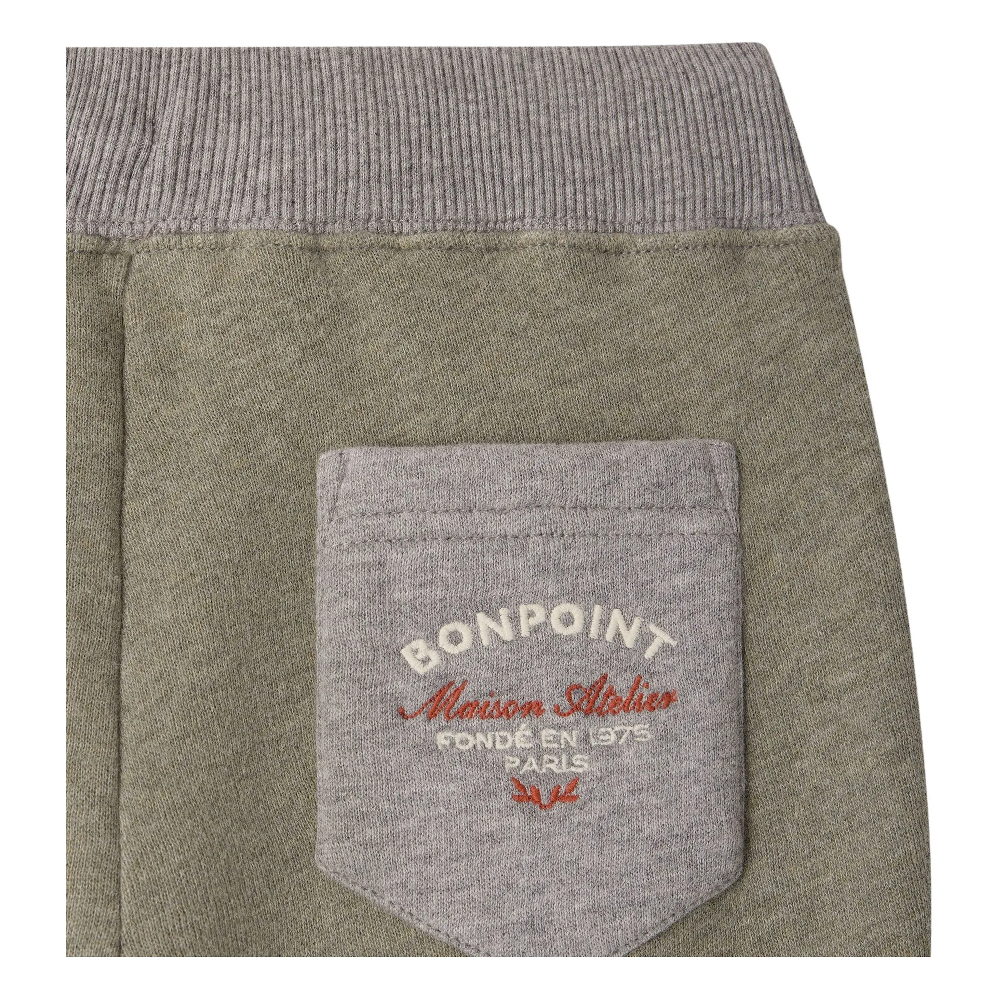 Jogger Chiné Marcio Coton Bio | Kaki- Image produit n°3
