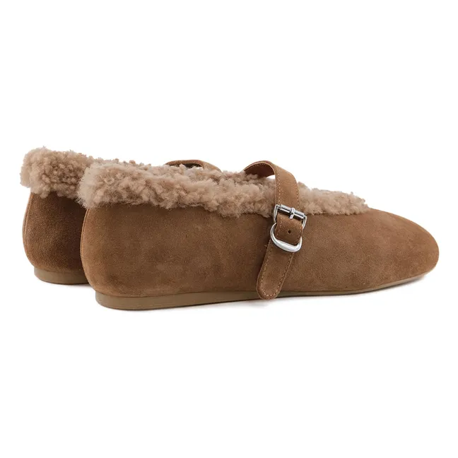 Ballerines Anoush Suède | Camel
