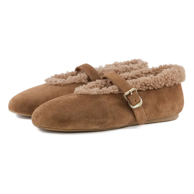 Ballerines Anoush Suède | Camel