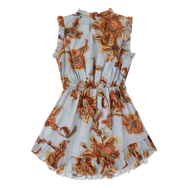 Robe Volants Coton Bio | Orange