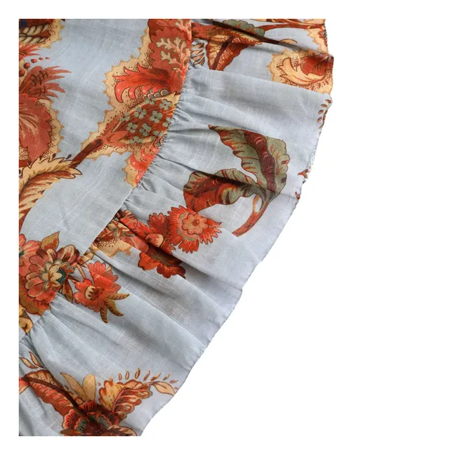 Robe Volants Coton Bio | Orange