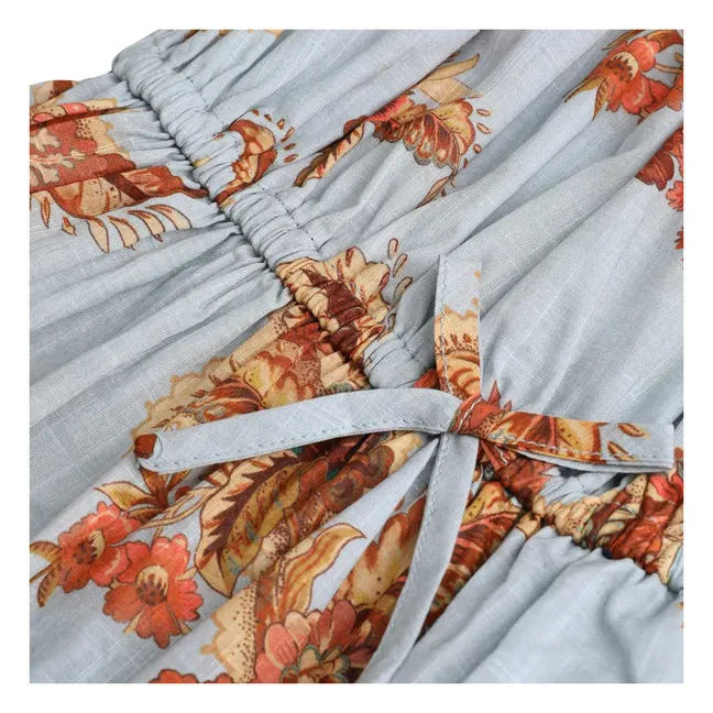 Robe Volants Coton Bio | Orange