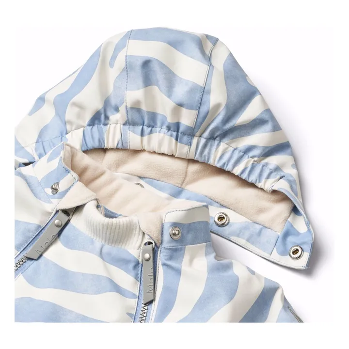 Molo Pyxis Zebra Ski Suit Light blue Smallable