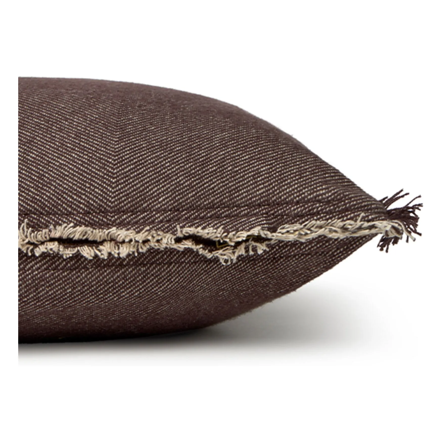 Coussin rectangulaire en twill | Café- Image produit n°3
