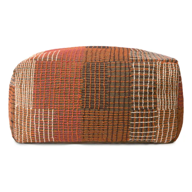 Pouf réversible City | Rouge