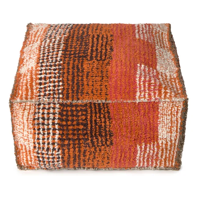Pouf réversible City | Rouge