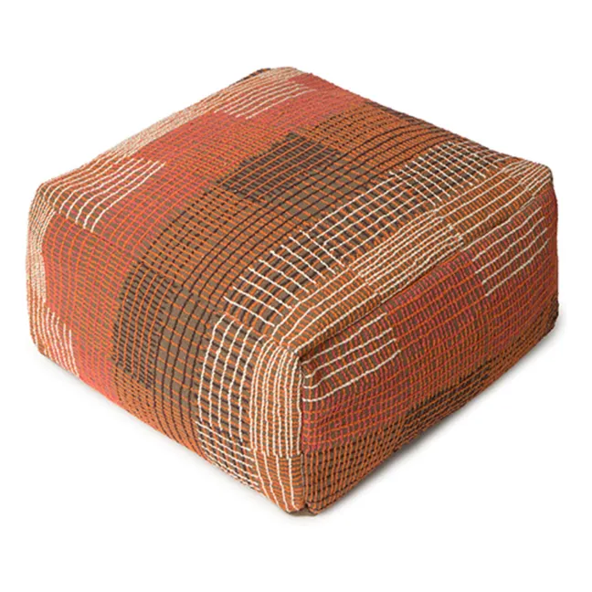 Pouf réversible City | Rouge