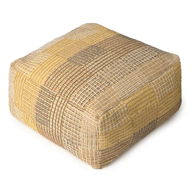 City reversible pouffe | Yellow