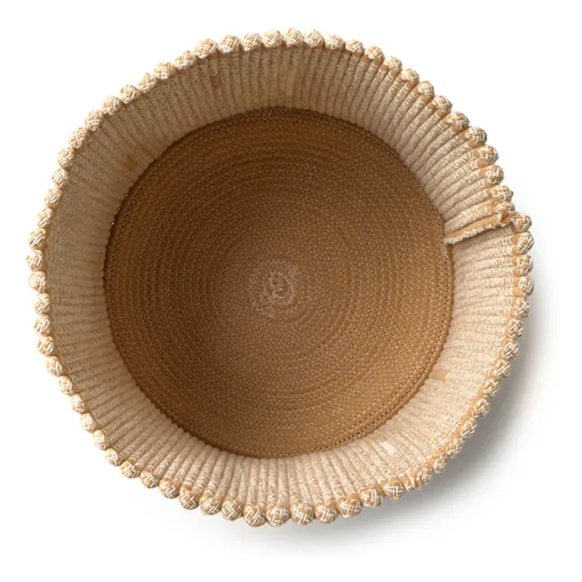 Woven storage basket | Beige
