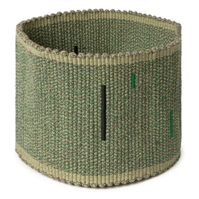 Cesta de almacenaje tejida | Verde