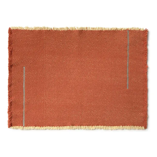 Twill placemats - Set of 2 | Terracotta
