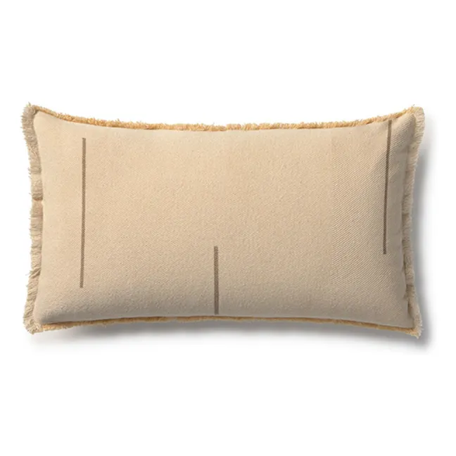 Coussin rectangulaire en twill | Naturel