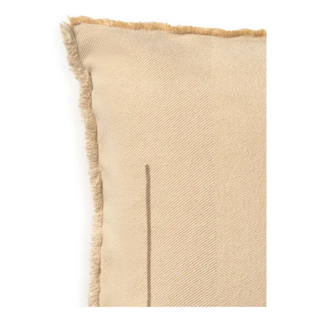 Rectangular cushion in twill | Natural