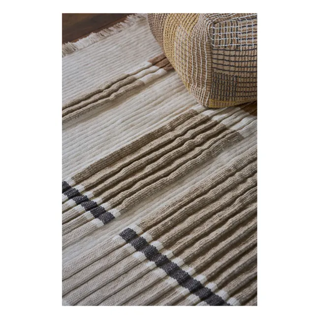 Wool and cotton woven rugs | Yellow