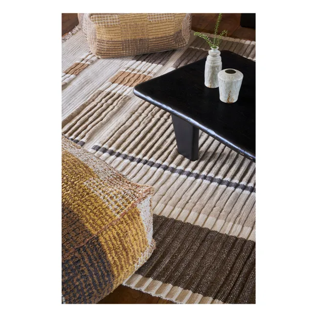 Wool and cotton woven rugs | Yellow