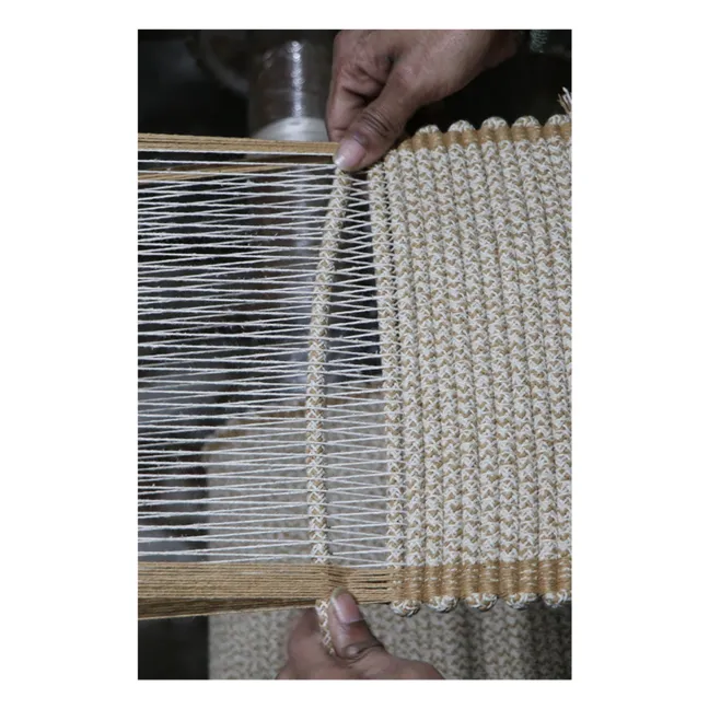 Panier de rangement tissé | Beige