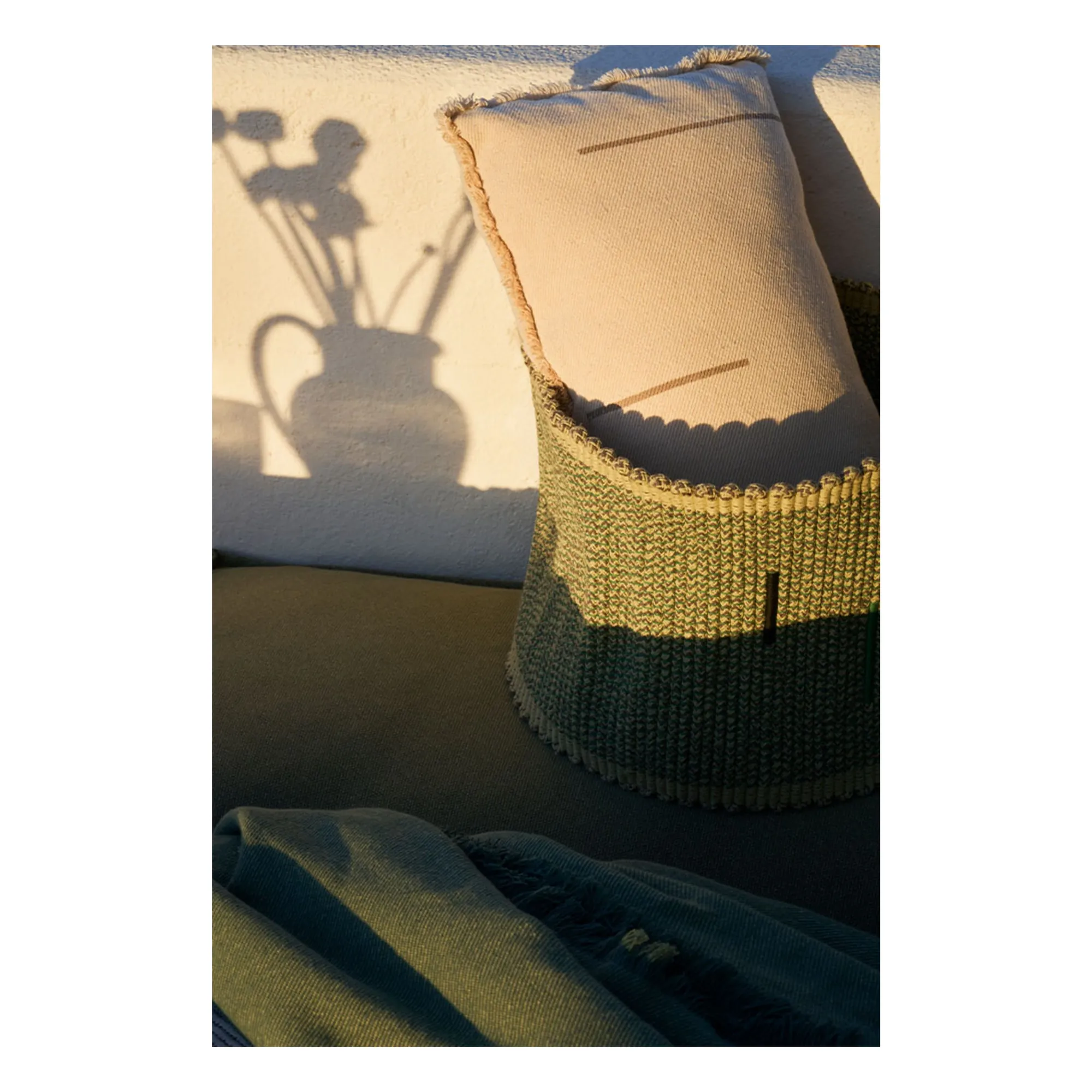Panier de rangement tissé | Vert- Image produit n°2
