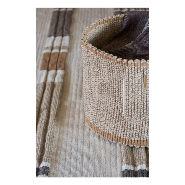 Woven storage basket | Beige
