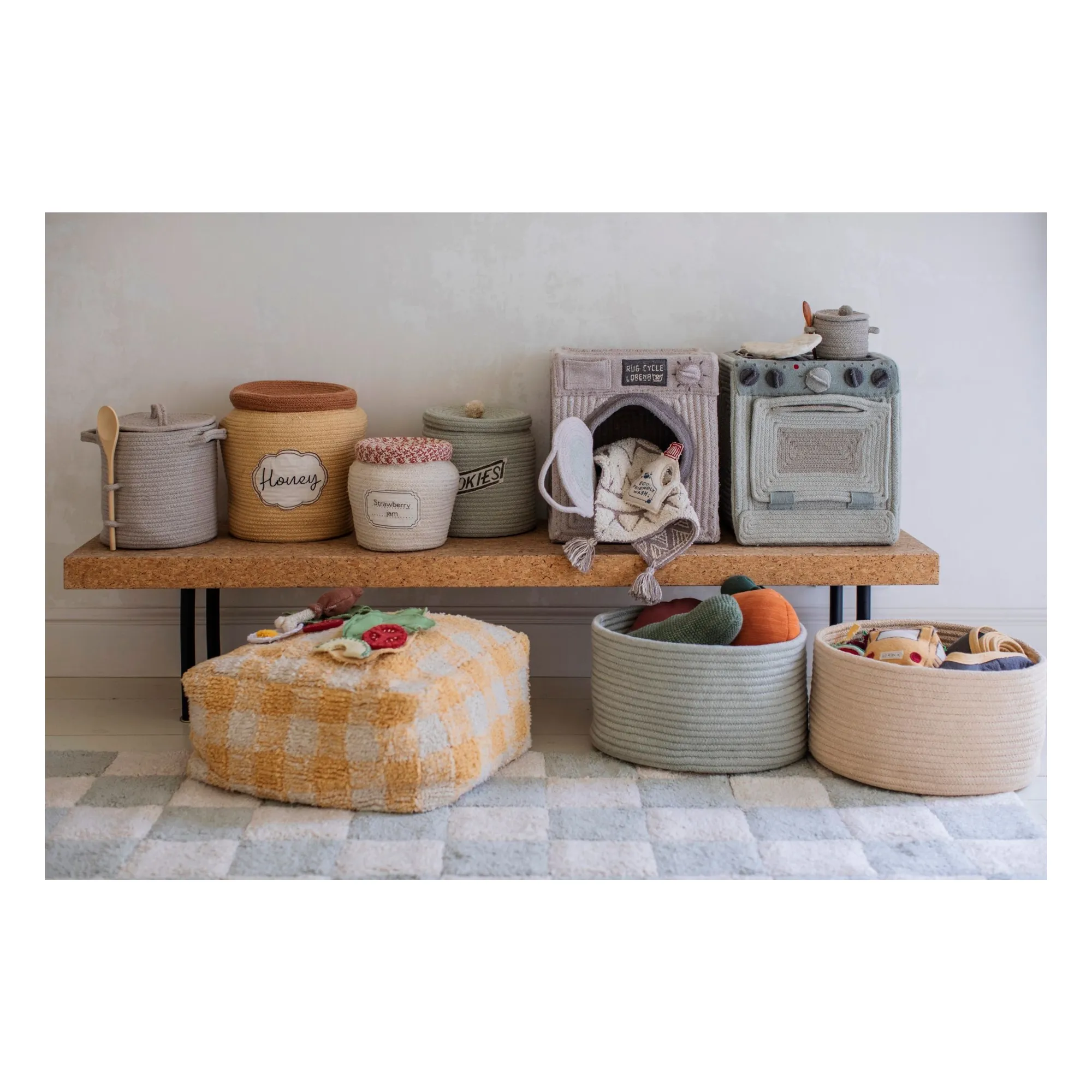 Panier de rangement Jam | Jaune- Image produit n°6