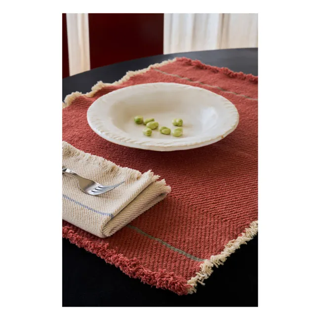Twill placemats - Set of 2 | Terracotta