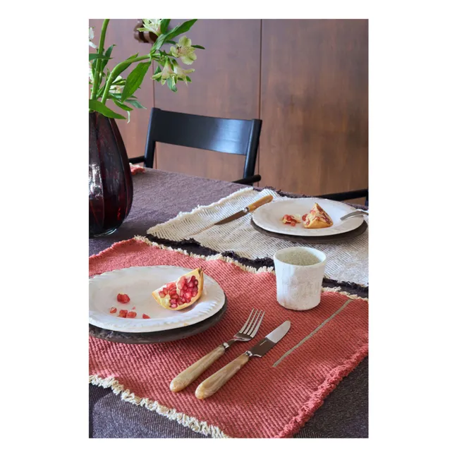 Twill placemats - Set of 2 | Terracotta