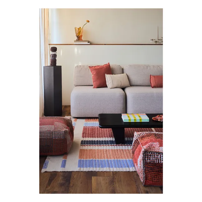 Rectangular cushion in twill | Natural