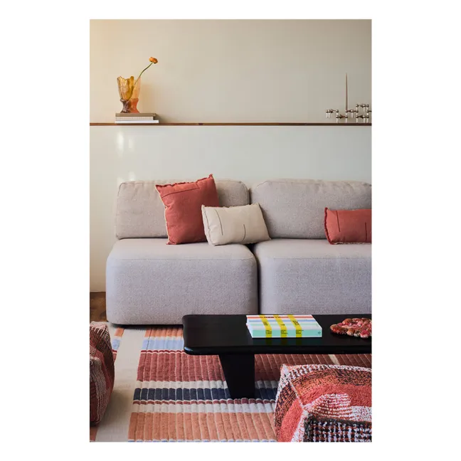 Square twill cushion | Terracotta