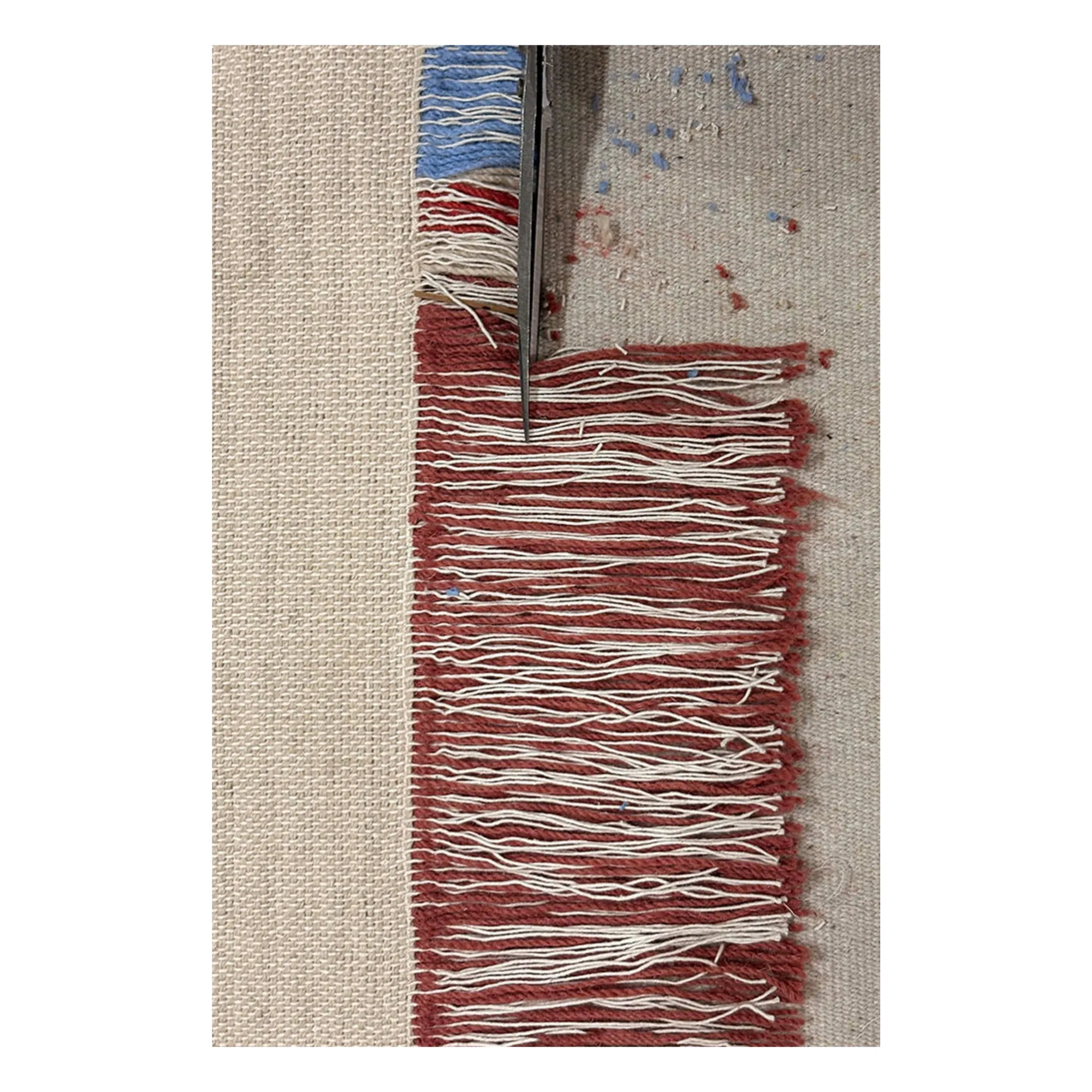 Tapis tissé en laine et coton | Naturel- Image produit n°6