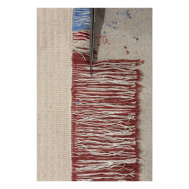 Tapis tissé en laine et coton | Naturel