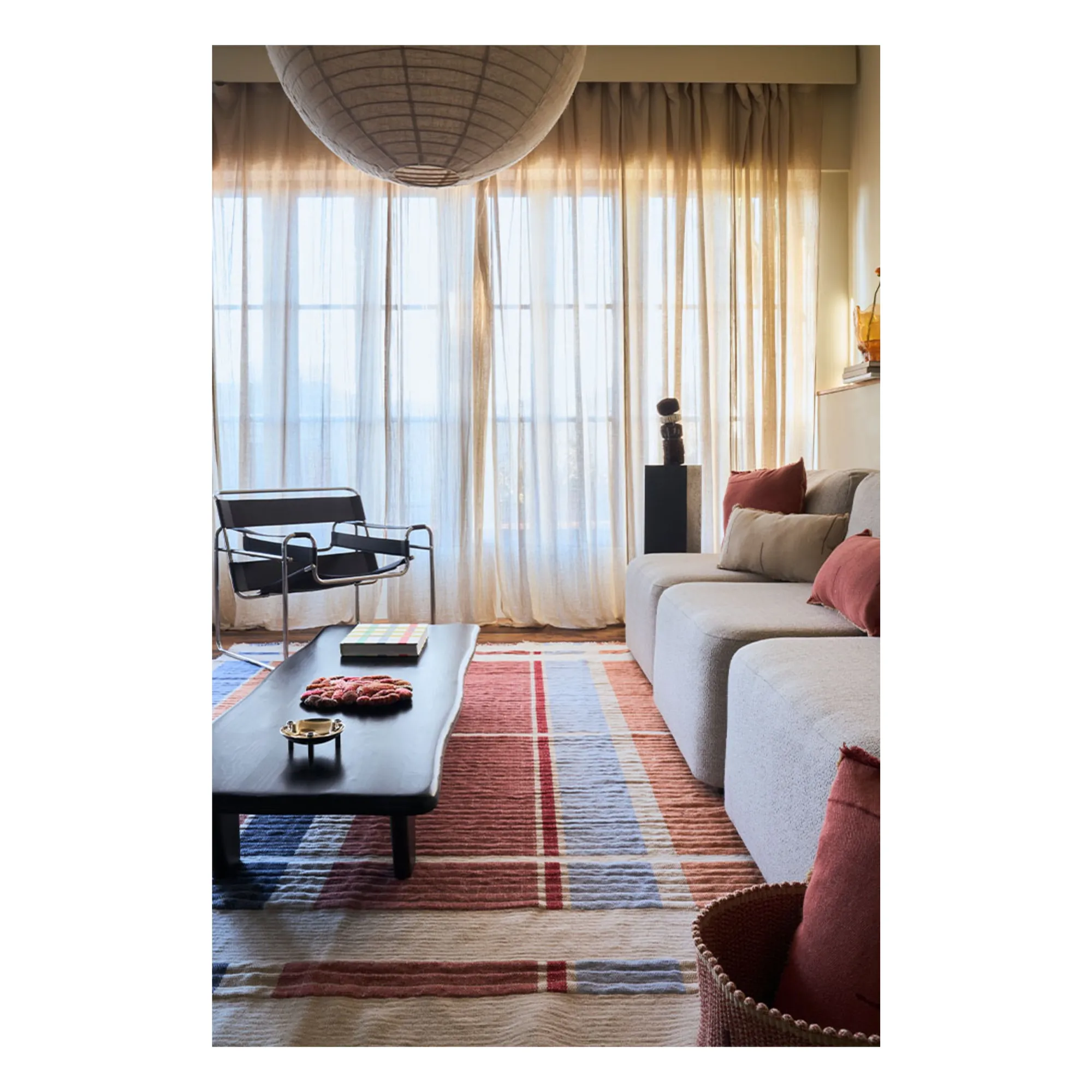 Tapis tissé en laine et coton | Naturel- Image produit n°4
